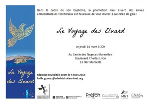 Invitation soirée de gala 14 mars 2013