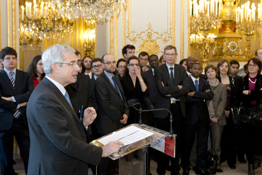 Les élèves de l’INET reçus par Claude Bartolone