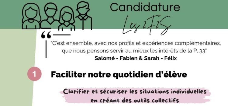 Les délégués de promotion